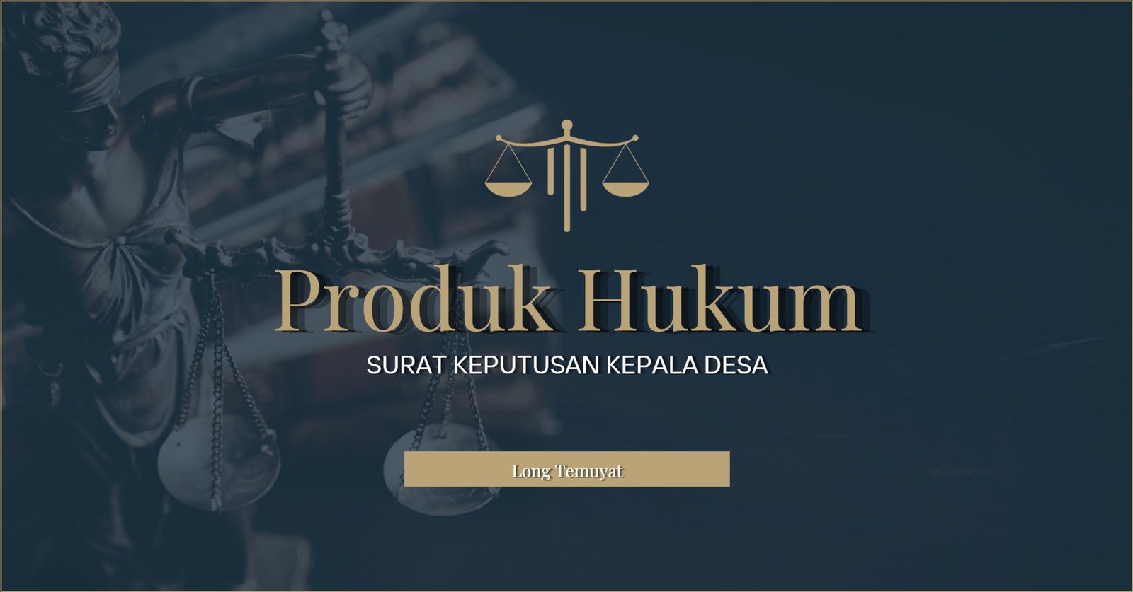 SK PENGANGKATAN KASI KESEJATERAAN DESA LONG TEMUYAT